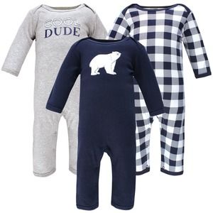 Hudson Baby Cotton Coveralls, Polar Bear baby clothes 24 months